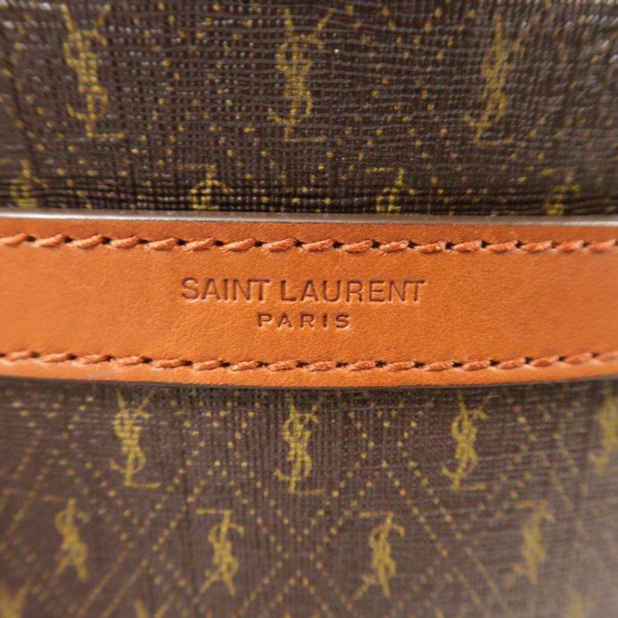 SAINT LAURENT 塗層帆布Camera Bag肩背袋-7
