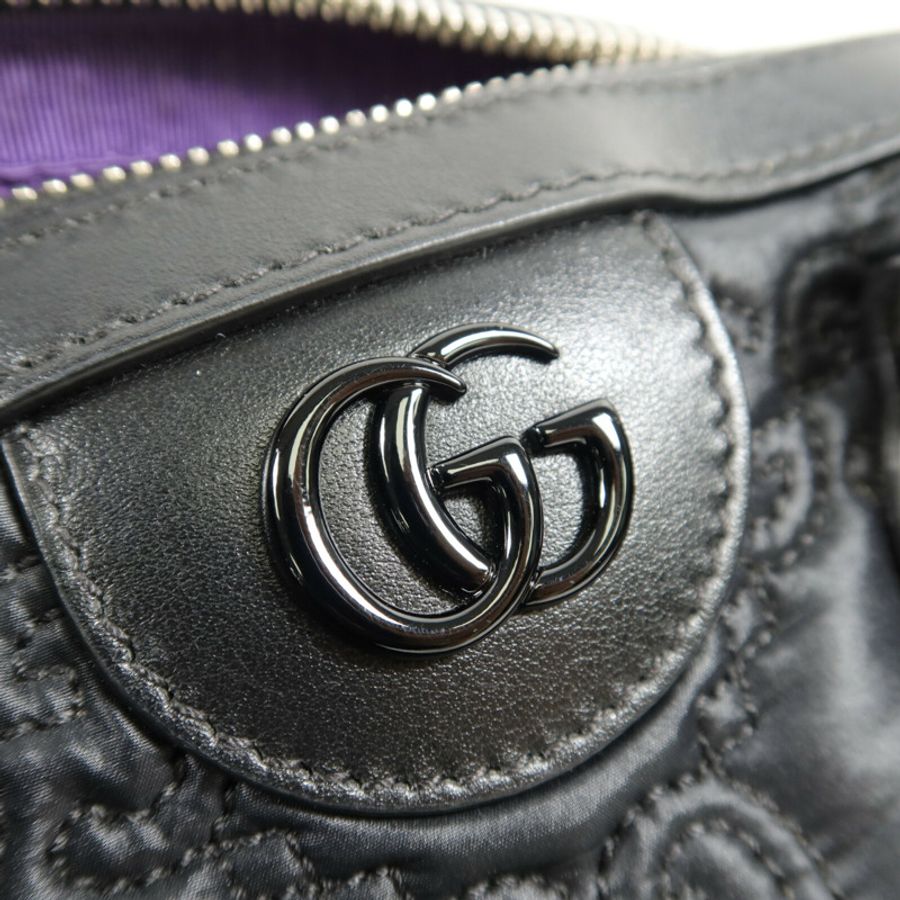 GUCCI 牛皮皮革Matelasse Mini Bag手挽肩背兩用袋-5