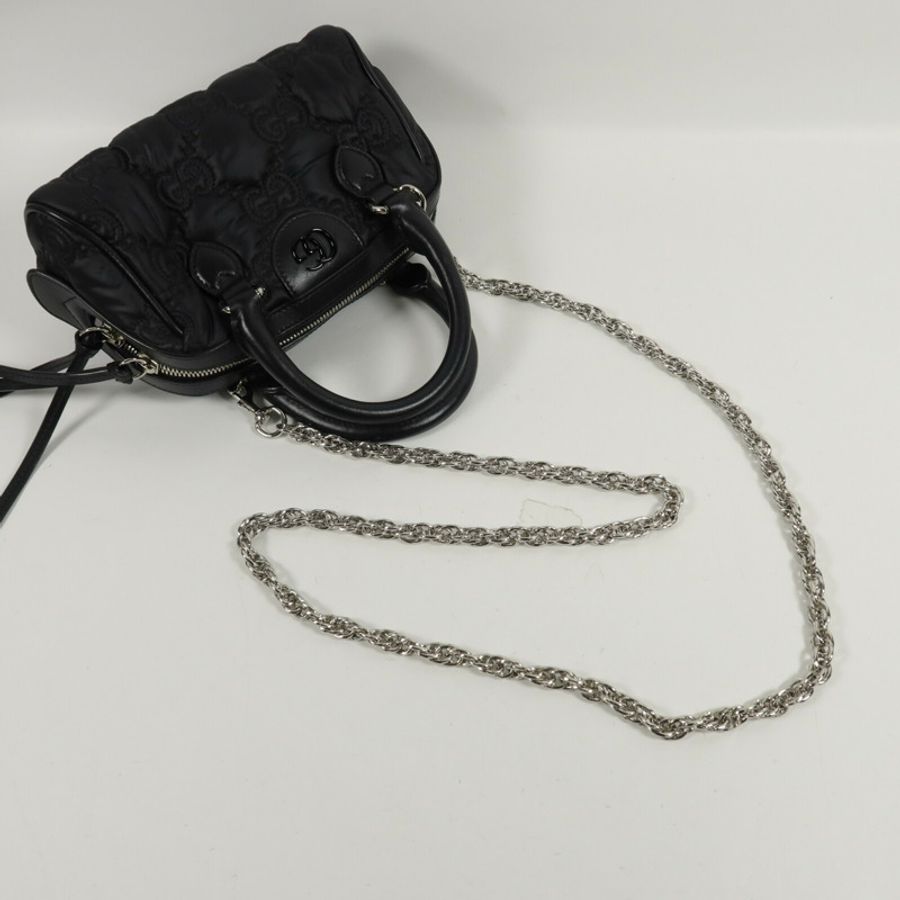 GUCCI 牛皮皮革Matelasse Mini Bag手挽肩背兩用袋-10
