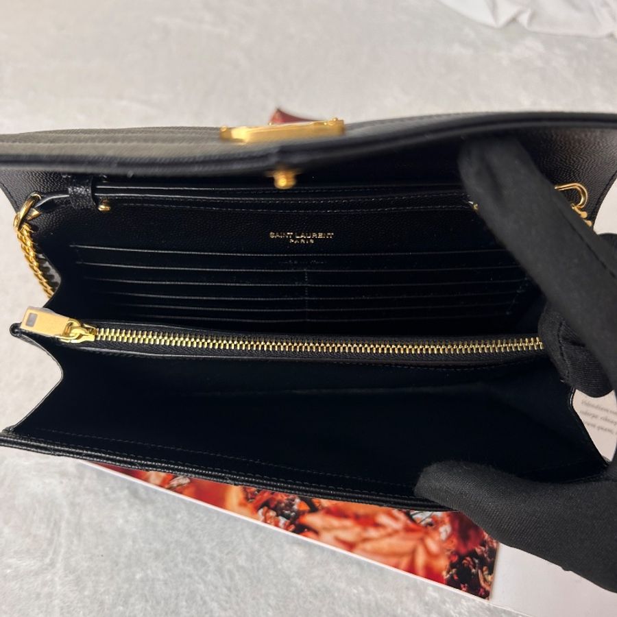 YSL 山型絎縫荔枝紋皮革 中款 2025年-20