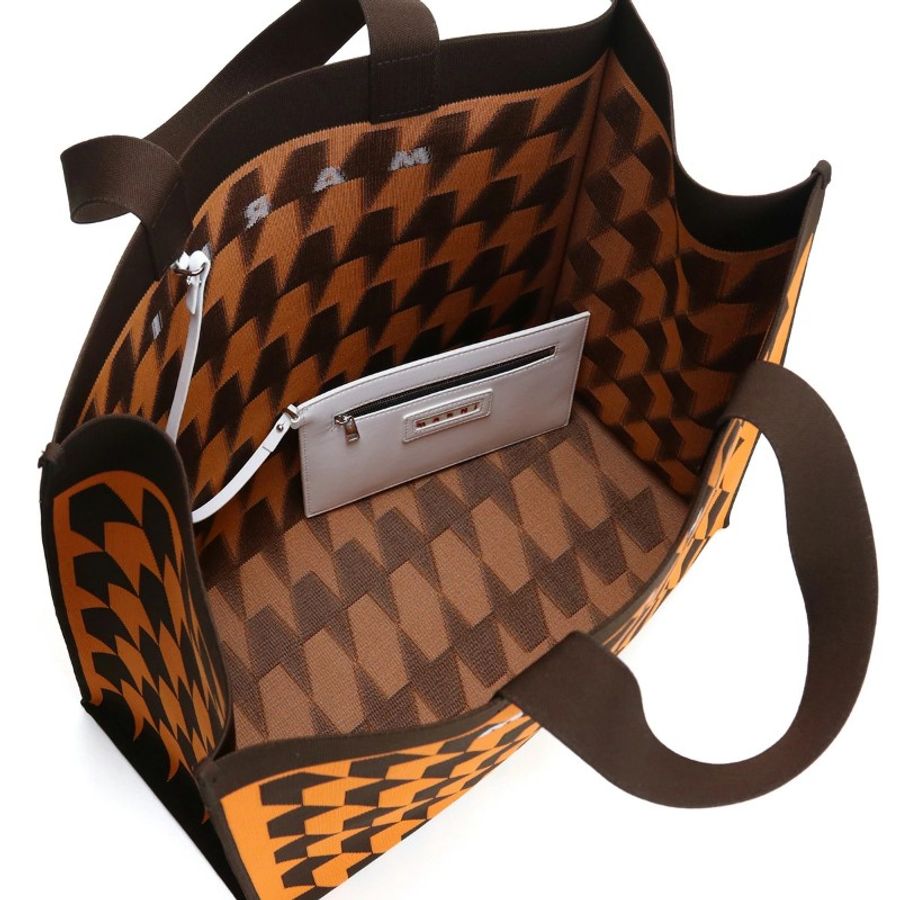 Marni 千鳥格圖案托特包 Tote Bag-4