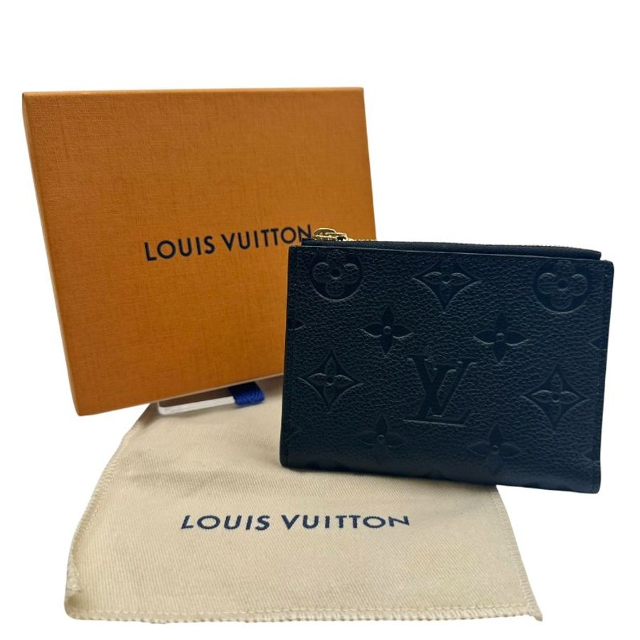 【美收精品】 Louis Vuitton 黑色壓花錢包 C-720 隔月月中將轉賣至日本 上架期限30天】-0