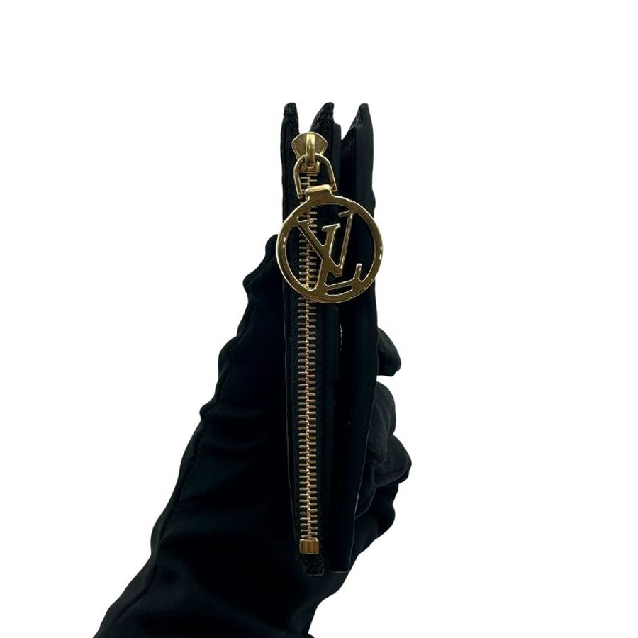 【美收精品】 Louis Vuitton 黑色壓花錢包 C-720 隔月月中將轉賣至日本 上架期限30天】-4