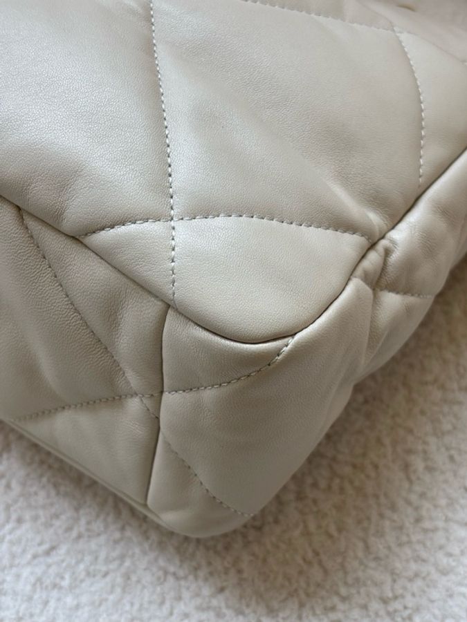 Chanel 香奈兒 19bag 小號 米色羊皮 30開-10