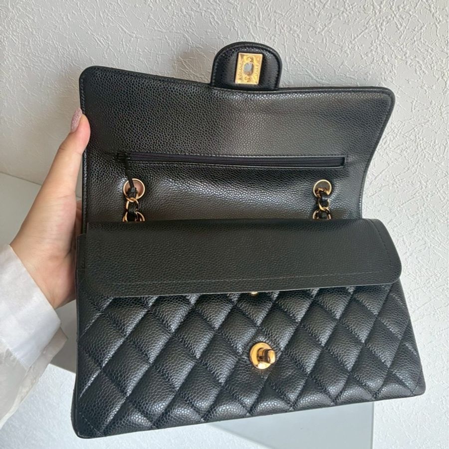 Chanel 黑荔枝金雙C coco25-11
