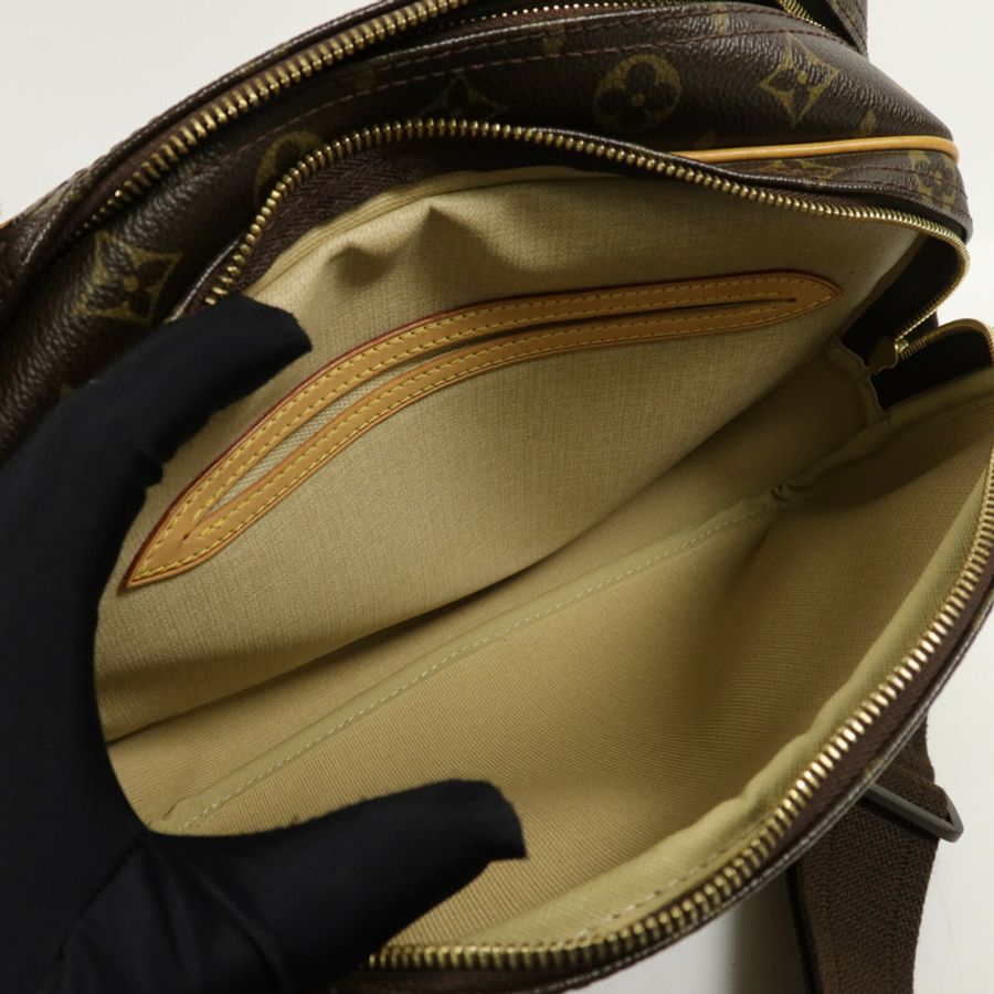 LOUIS VUITTON Monogram Reporter PM肩背袋-5