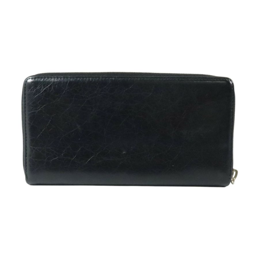 BALENCIAGA 牛皮皮革Long Wallet銀扣長錢包-1