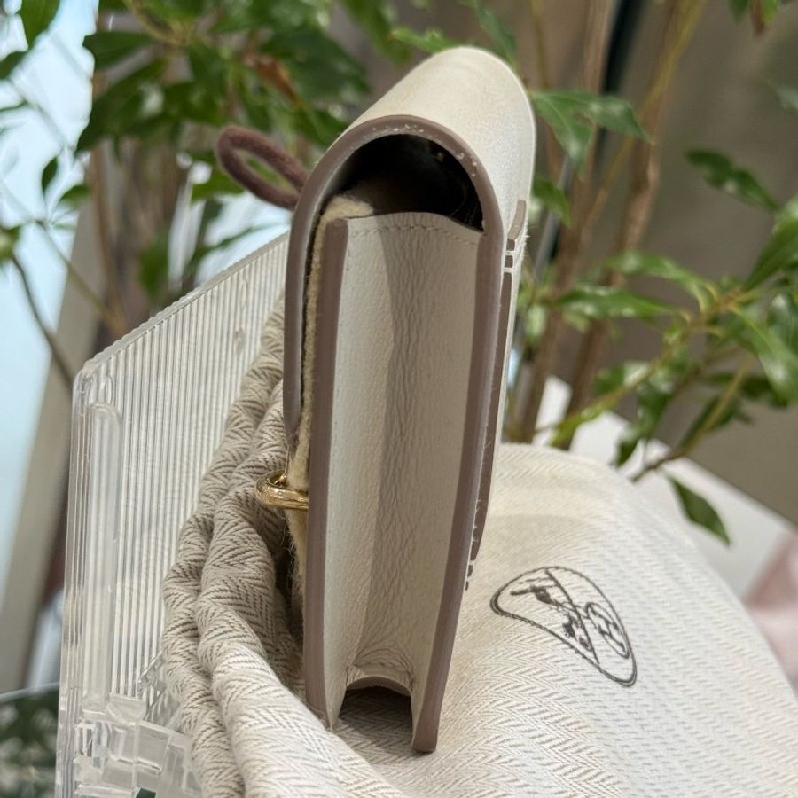Hermes roulis slim錢包 冰川白金扣 ec皮 U刻-4