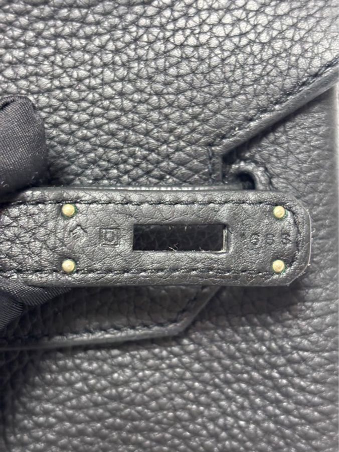 Hermes愛馬仕 Birkin35 黑銀 Togo皮 O刻印 2011年包,有鎖、鑰匙,圖片實拍,已過檢。-13