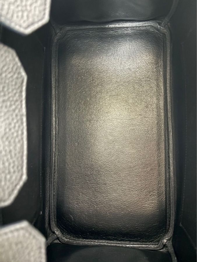 Hermes愛馬仕 Birkin35 黑銀 Togo皮 O刻印 2011年包,有鎖、鑰匙,圖片實拍,已過檢。-25