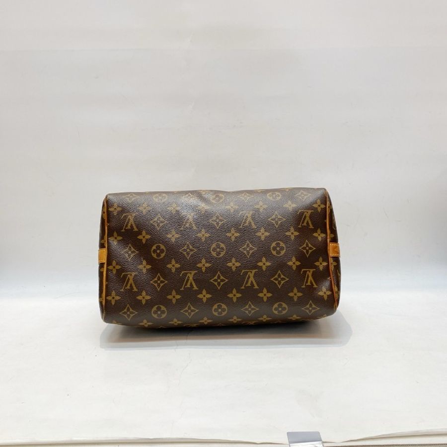 LV路易威登Speedy30老花肩带款斜挎包30*22*17-3