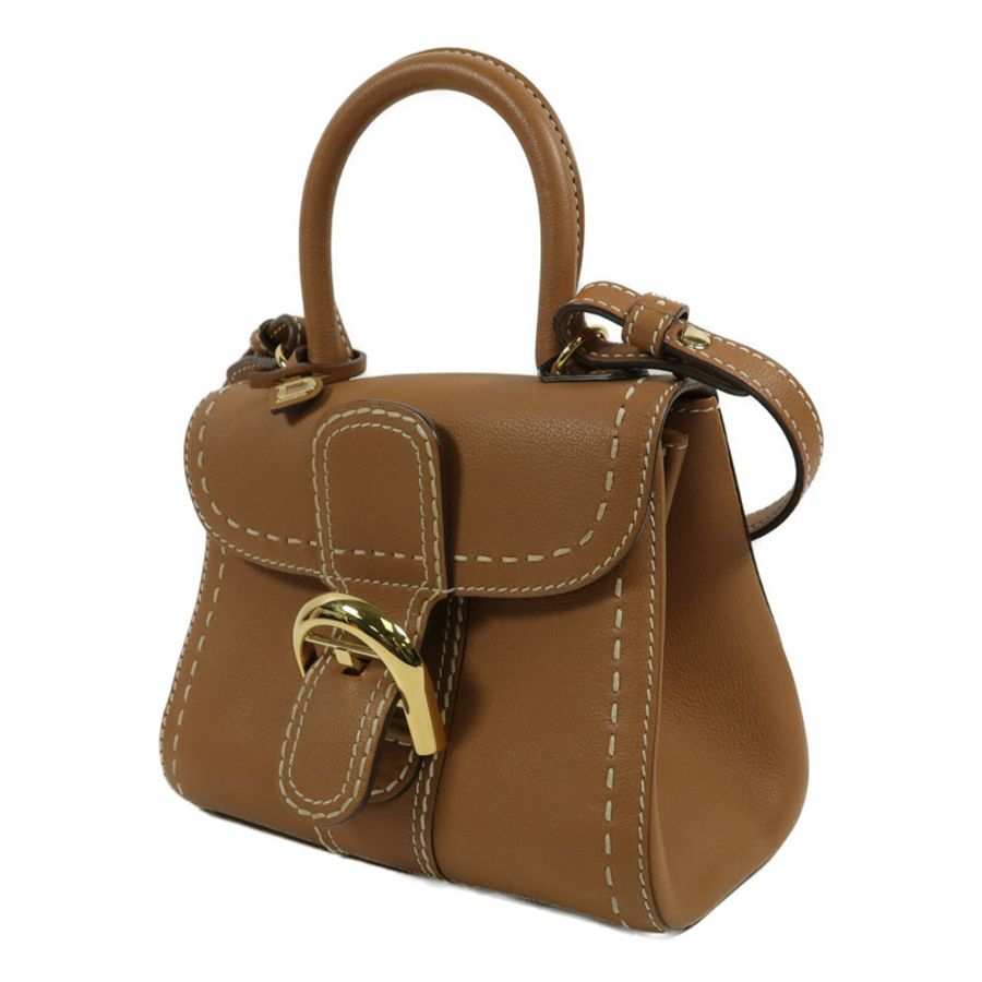 Delvaux 牛皮皮革Brillant Mini手挽肩背兩用袋-2