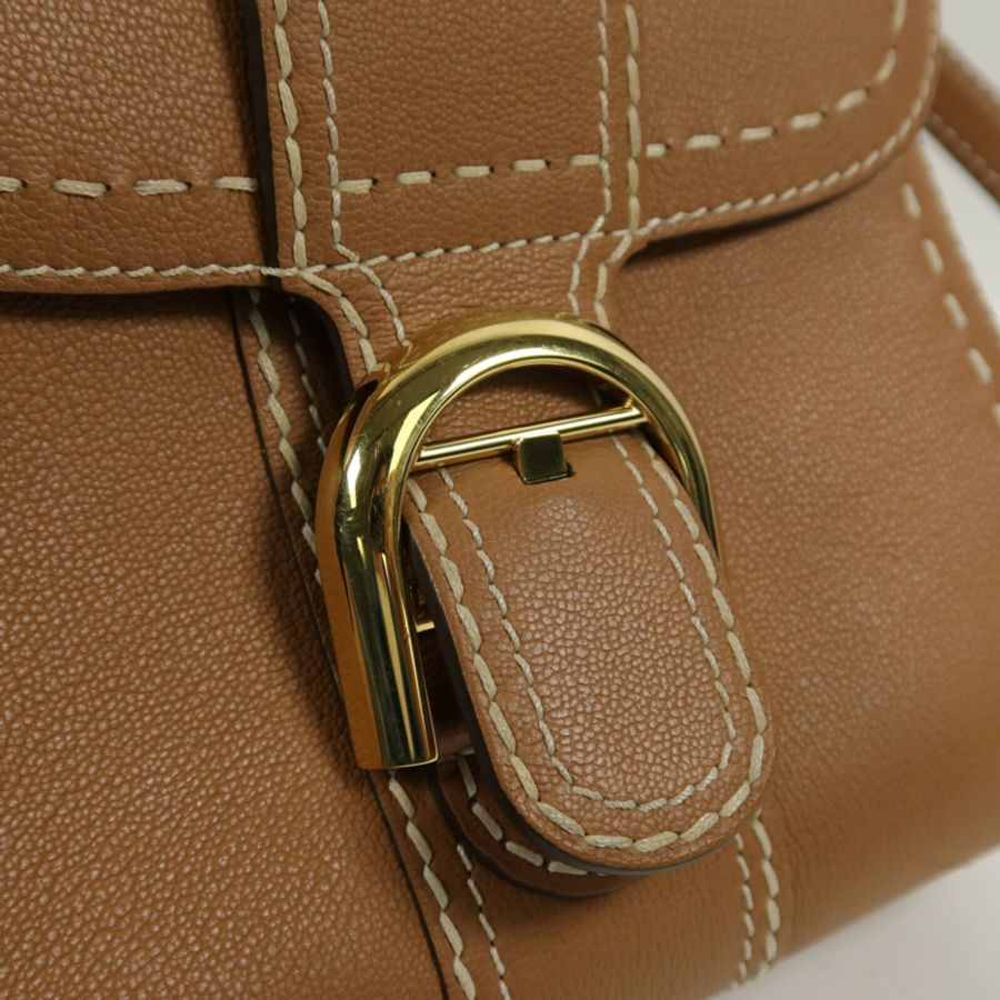 Delvaux 牛皮皮革Brillant Mini手挽肩背兩用袋-5