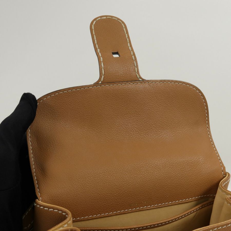 Delvaux 牛皮皮革Brillant Mini手挽肩背兩用袋-8