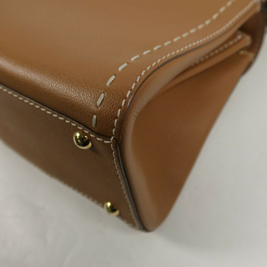 Delvaux 牛皮皮革Brillant Mini手挽肩背兩用袋-14