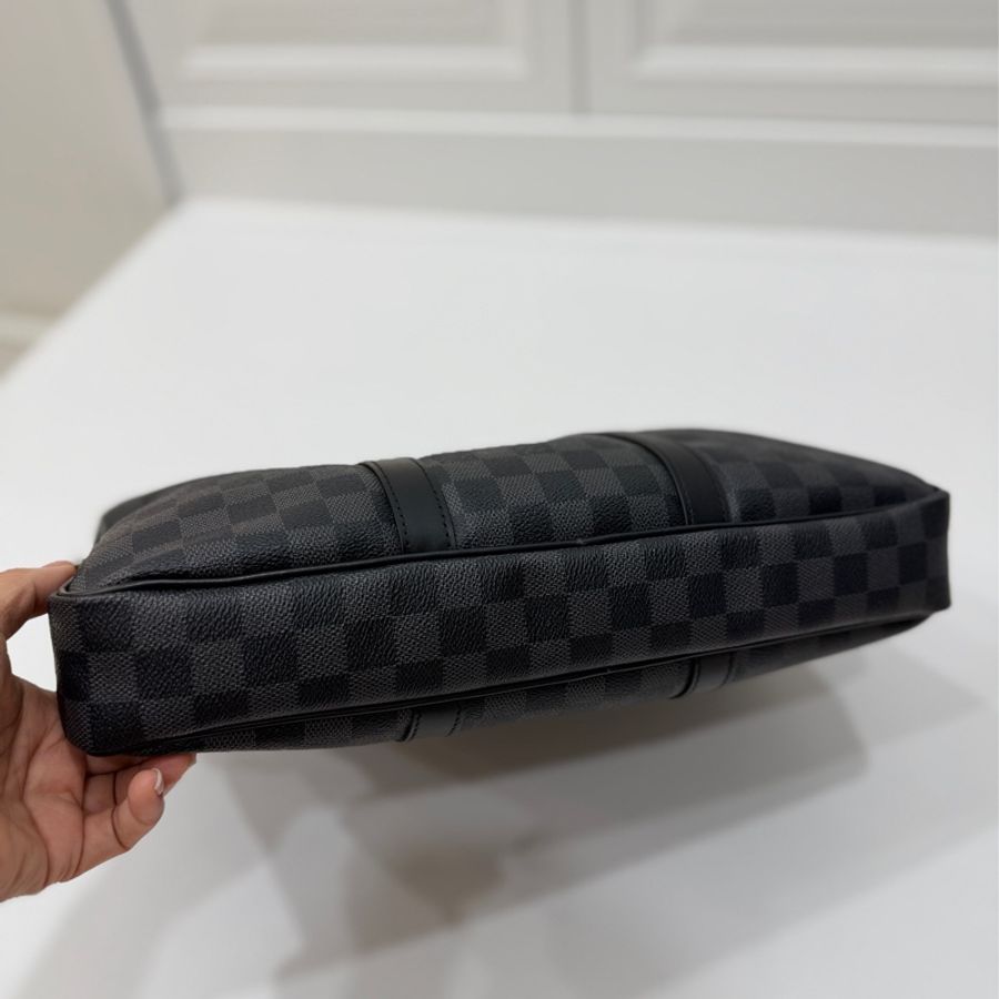 LV Damier Graphite 黑色棋盤格 公事包 手提包 電腦包-14