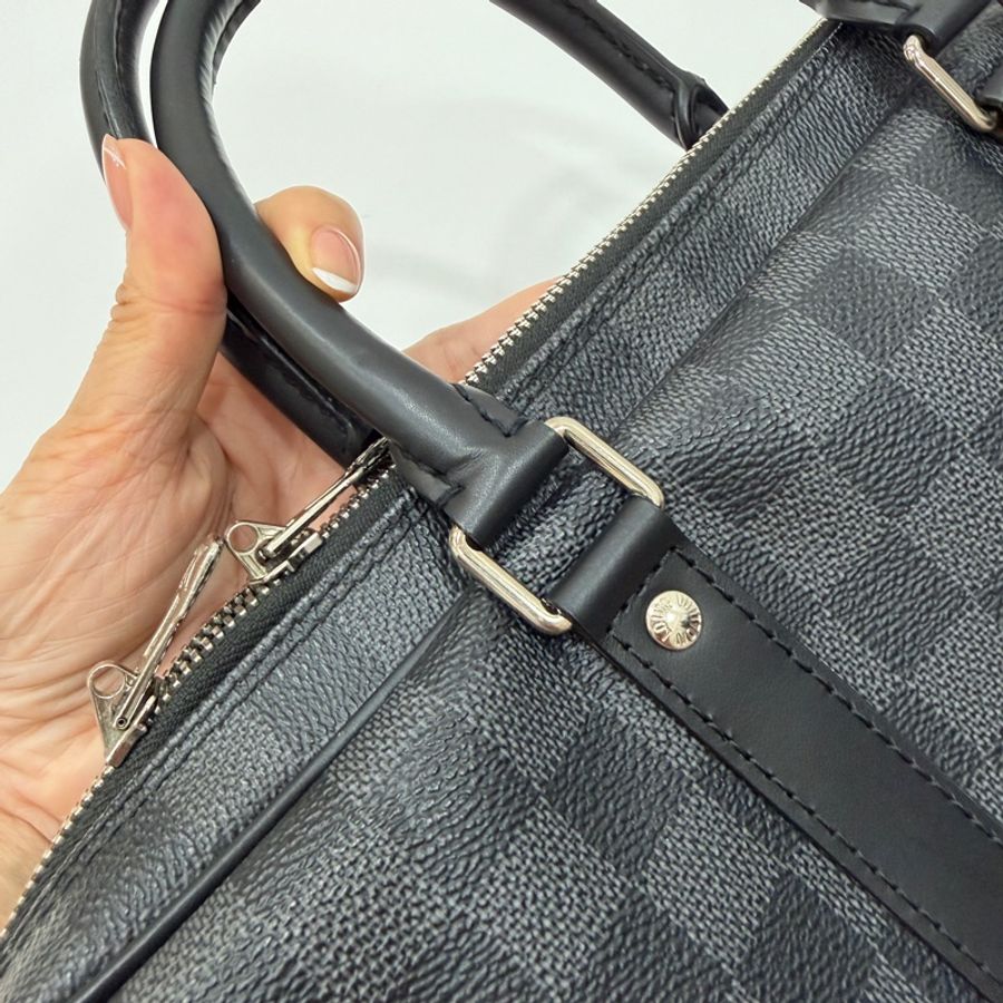 LV Damier Graphite 黑色棋盤格 公事包 手提包 電腦包-23