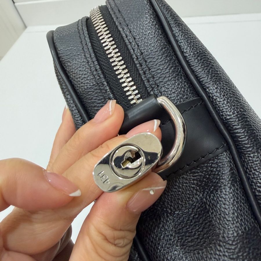 LV Damier Graphite 黑色棋盤格 公事包 手提包 電腦包-28