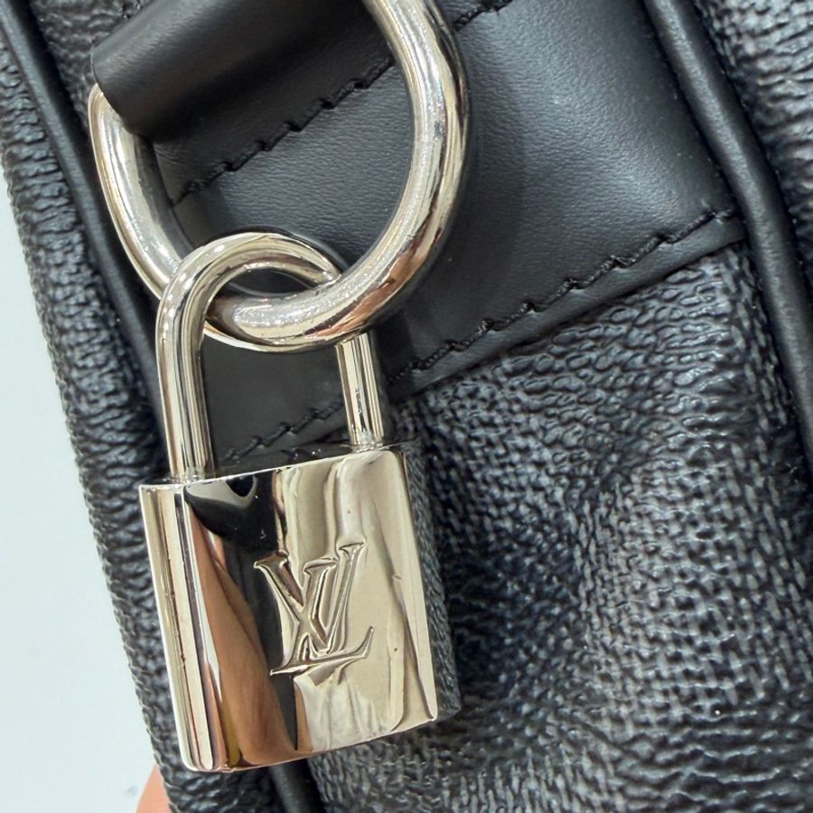 LV Damier Graphite 黑色棋盤格 公事包 手提包 電腦包-35