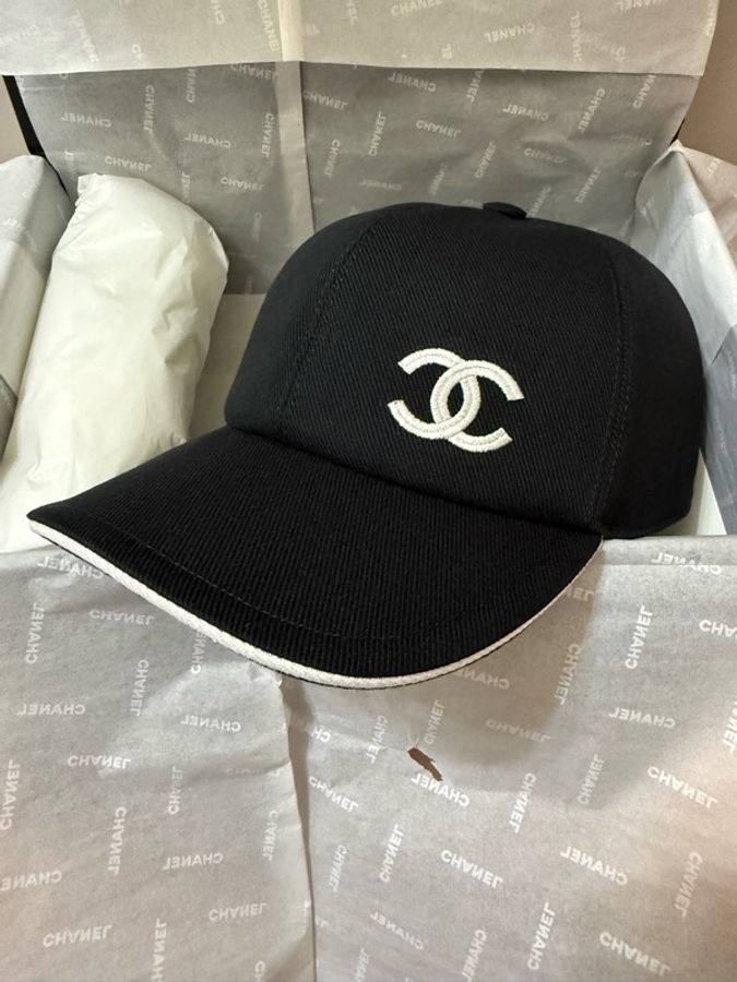 💖Chanel CC logo 黑色 棒球帽 鴨舌帽💖 全新全配 昆凌同款-0