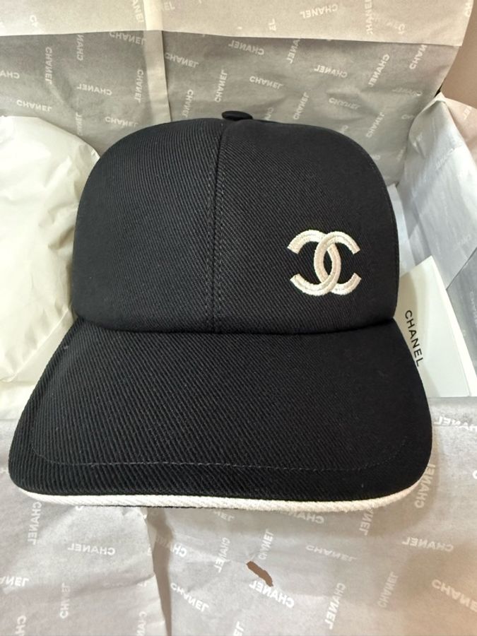 💖Chanel CC logo 黑色 棒球帽 鴨舌帽💖 全新全配 昆凌同款-6