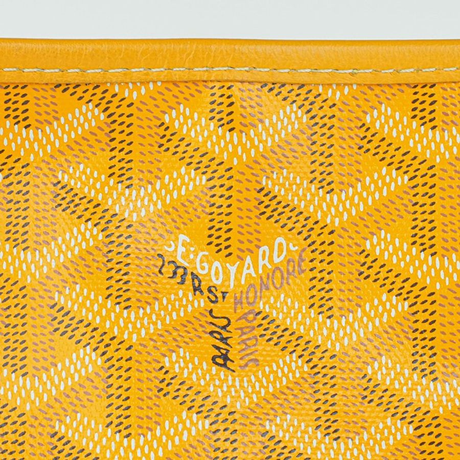 GOYARD 高雅德 Anjou Mini 托特包 亮黃色 雙面老花子母包 帆布/牛皮 手提肩背包｜KÉSH 凱仕精品-6