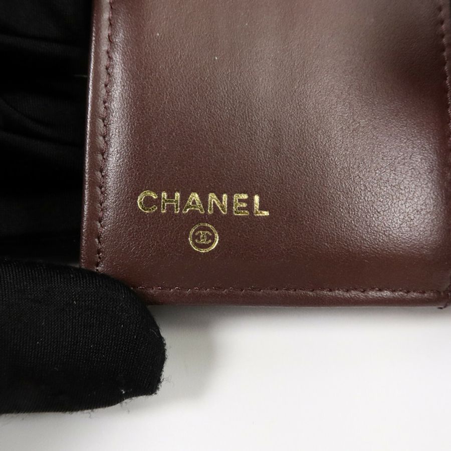 CHANEL 牛皮皮革Classic Flap Wallet錢包-7