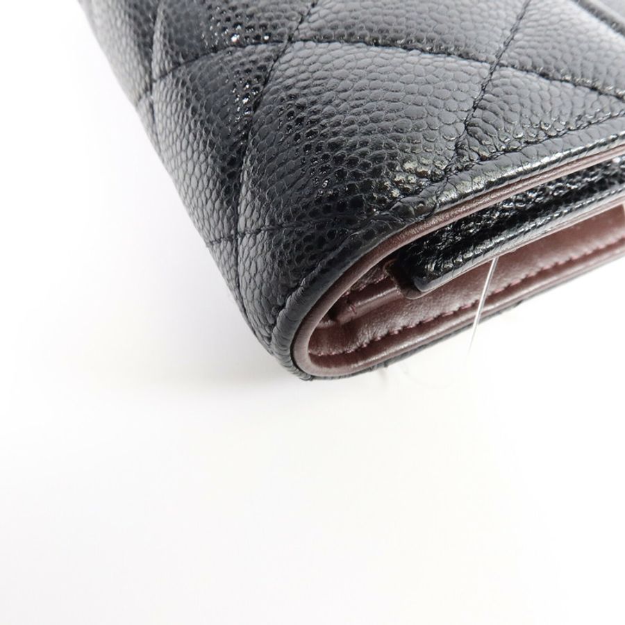 CHANEL 牛皮皮革Classic Flap Wallet錢包-13