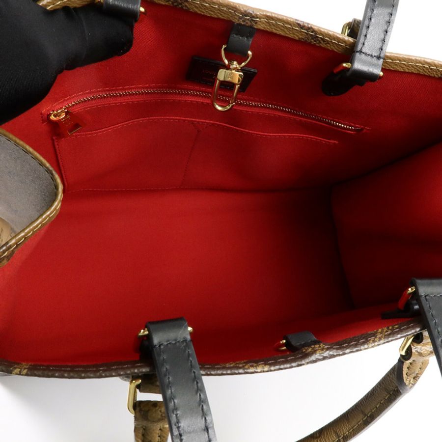 LOUIS VUITTON Monogram Giant On The Go MM金扣手挽肩背兩用袋-4
