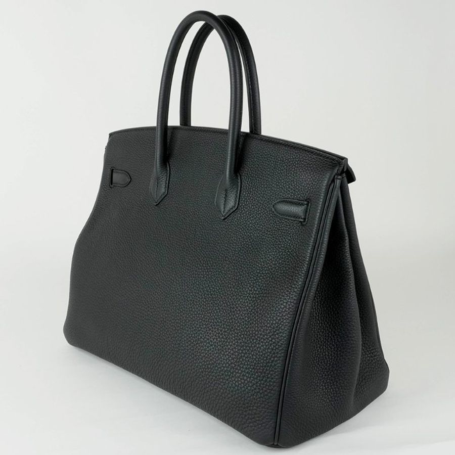 HERMÈS 愛馬仕 Birkin 35 鉑金包 黑色金釦 Togo 牛皮 手提包|R刻 2015年 黑金王者免配現貨|KÉSH 凱仕精品-6