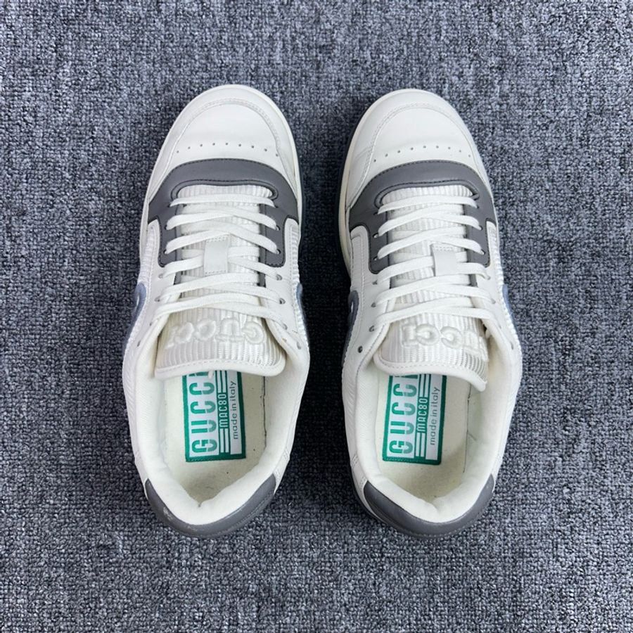 GUCCI古馳 MAC80灰白 休閒板鞋  尺碼：40碼 6碼-4