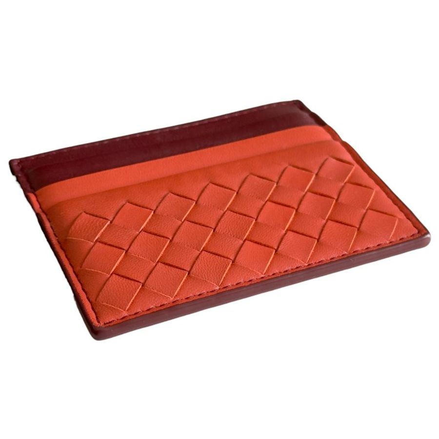 BOTTEGA VENETA 織皮 卡包-5