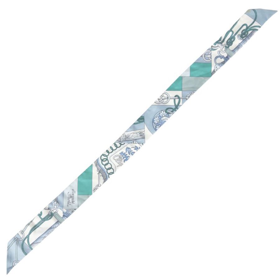 HERMES Cliquetis twilly 幼絲巾-2