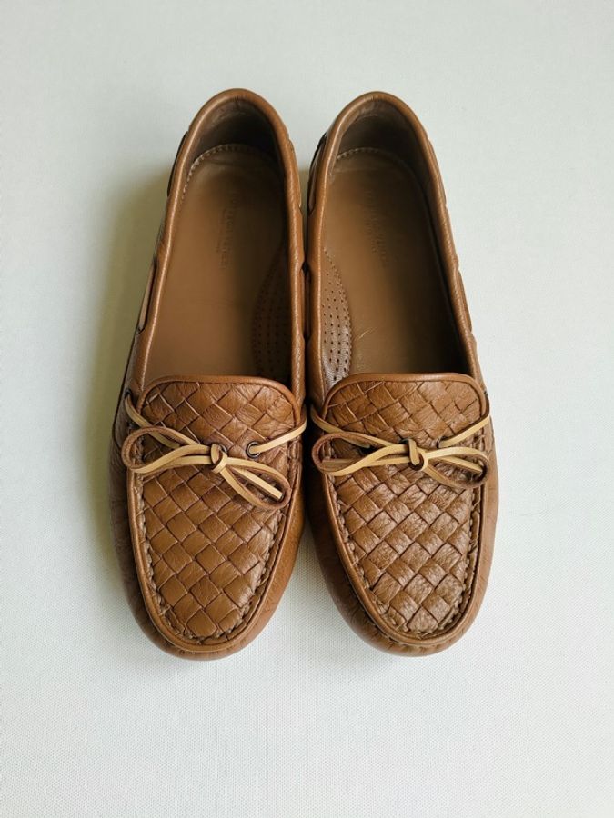 🇮🇹製 #BV BOTTEGA VENETA 編織莫卡辛鞋 太妃糖 | 樂福 | loafer-0
