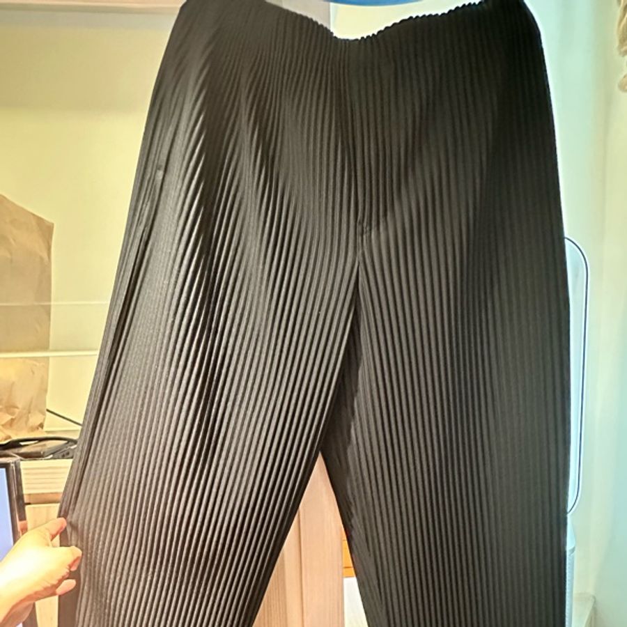 HOMME PLISSE ISSEY MIYAKE 經典 JF109 黑褲 3號(日本產)-5