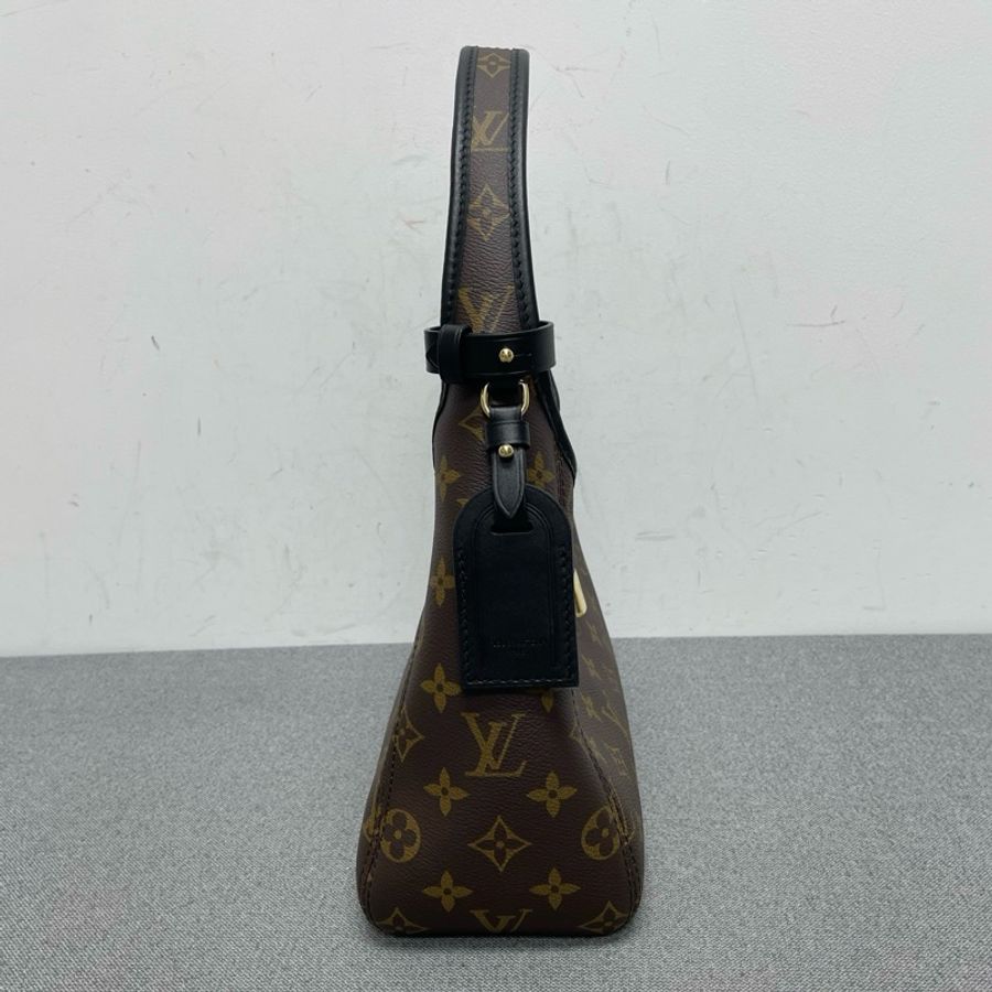 Louis Vuitton路易威登 The drop棕色老花hobo 單肩包腋下包 底長26cm-3