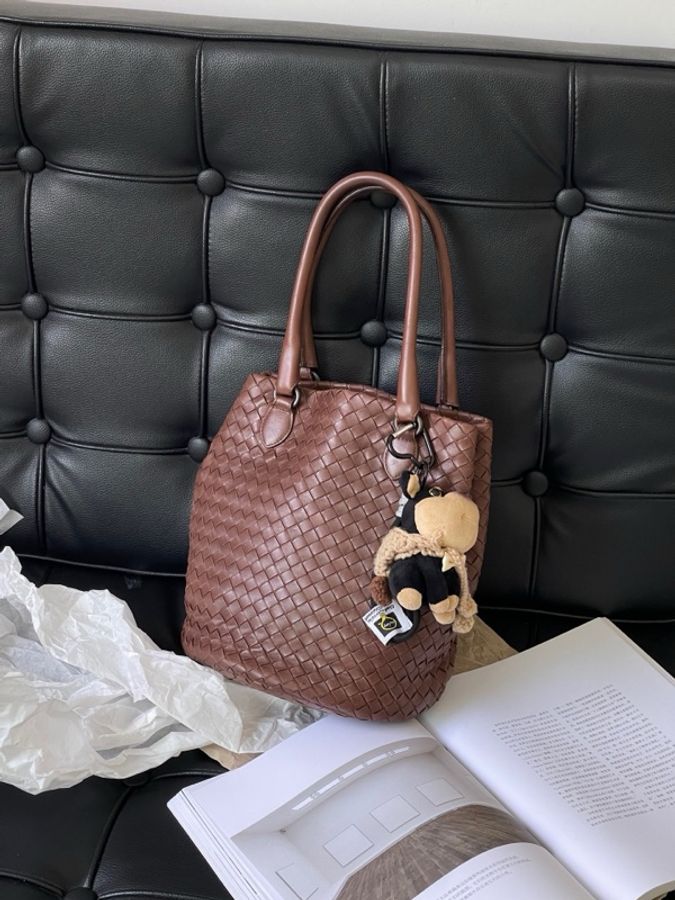 葆蝶家/Bottega Veneta bv棕色水桶包手提單肩 托特包-1