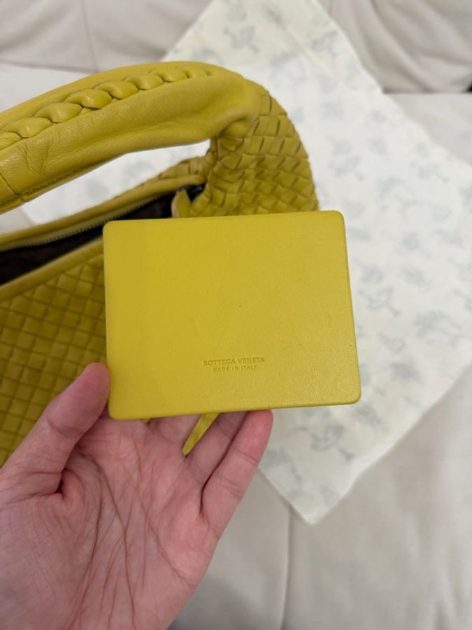 Bottega Veneta BV 檸檬黃色 Belly Hobo Vintage 中古款 小號-13