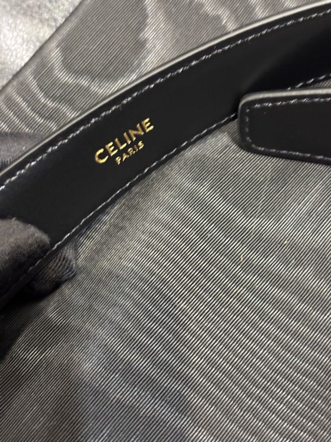 Celine 凱旋門 黑金 皮帶/腰帶 寬2.5 尺寸75-3