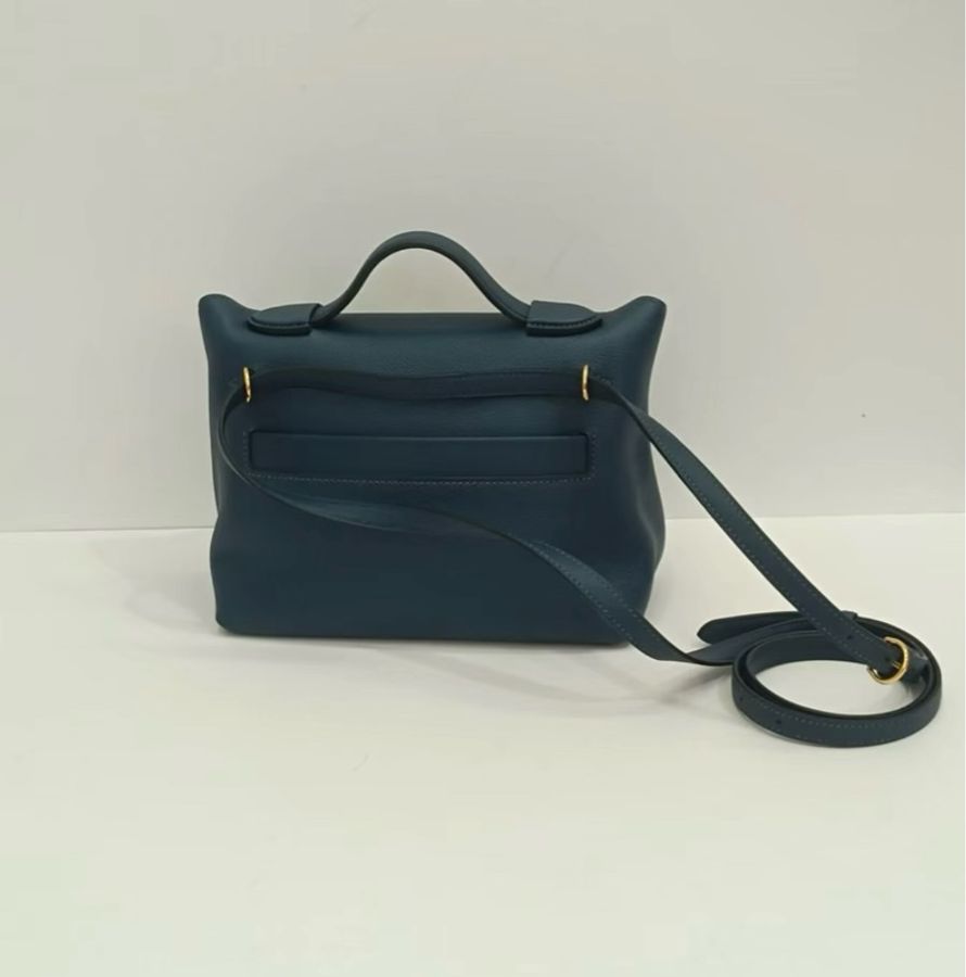 Hermes 2424 mini 普魯士藍 藍色 99新 W刻-1