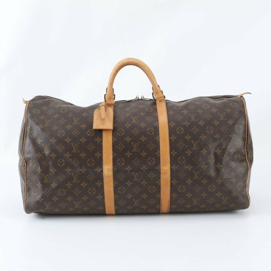 路易威登 Monogram Keepall 60 M41422 皮革波士頓手提包/托特包/男士登機包-0