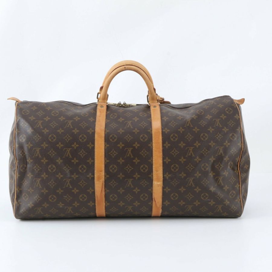 路易威登 Monogram Keepall 60 M41422 皮革波士頓手提包/托特包/男士登機包-2