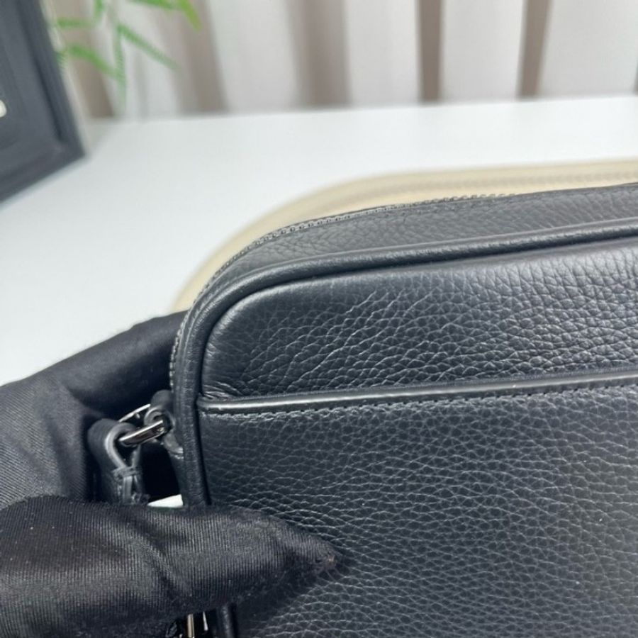 DIOR Rider拉鍊信使包 經典刺繡拼黑-19