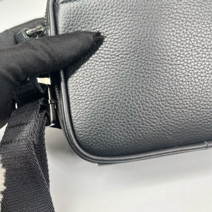DIOR Rider拉鍊信使包 經典刺繡拼黑-20