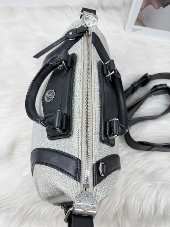 Louis Vuitton 路易威登 Biker小號機車包 灰色拼黑皮-6