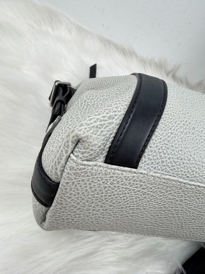 Louis Vuitton 路易威登 Biker小號機車包 灰色拼黑皮-8