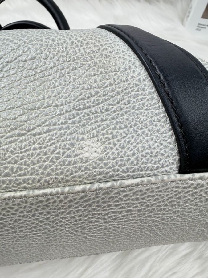 Louis Vuitton 路易威登 Biker小號機車包 灰色拼黑皮-10