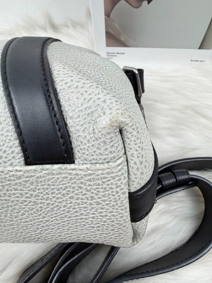 Louis Vuitton 路易威登 Biker小號機車包 灰色拼黑皮-14