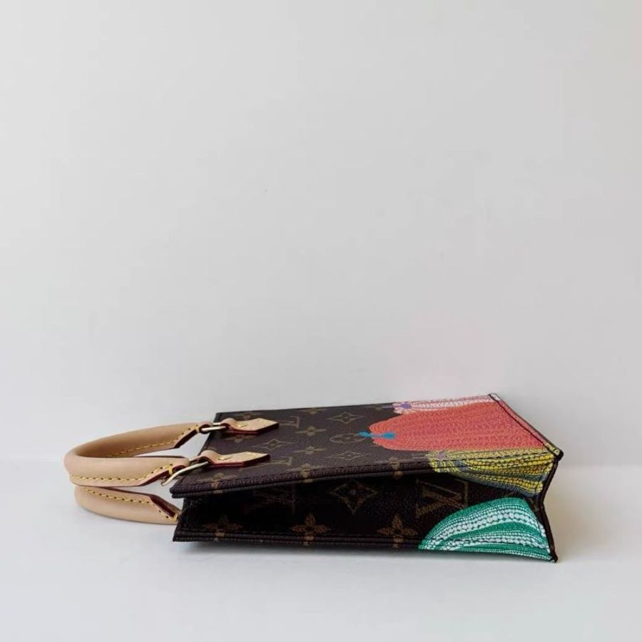 LV 草間彌生聯名限定款迷你琴譜 南瓜彩繪 芯片款 14×17×5cm 99新配件塵袋-2