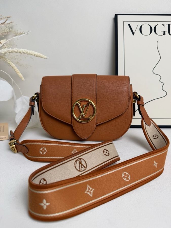 Louis Vuitton 路易威登 焦糖色 Pont 9 soft 單肩斜挎包-0